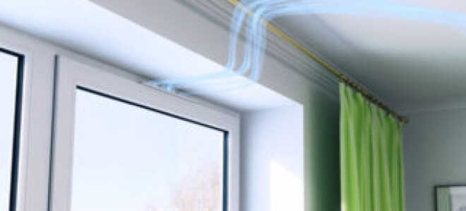 Установка приточного клапана на пластиковое окно