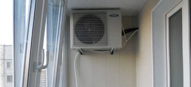 Правила установки кондиционера на застеклённый балкон, плюсы и минусы способа
