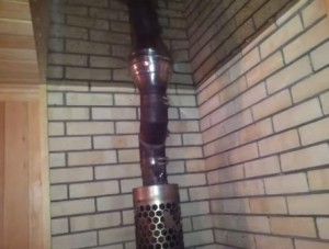Вытяжная труба в бане